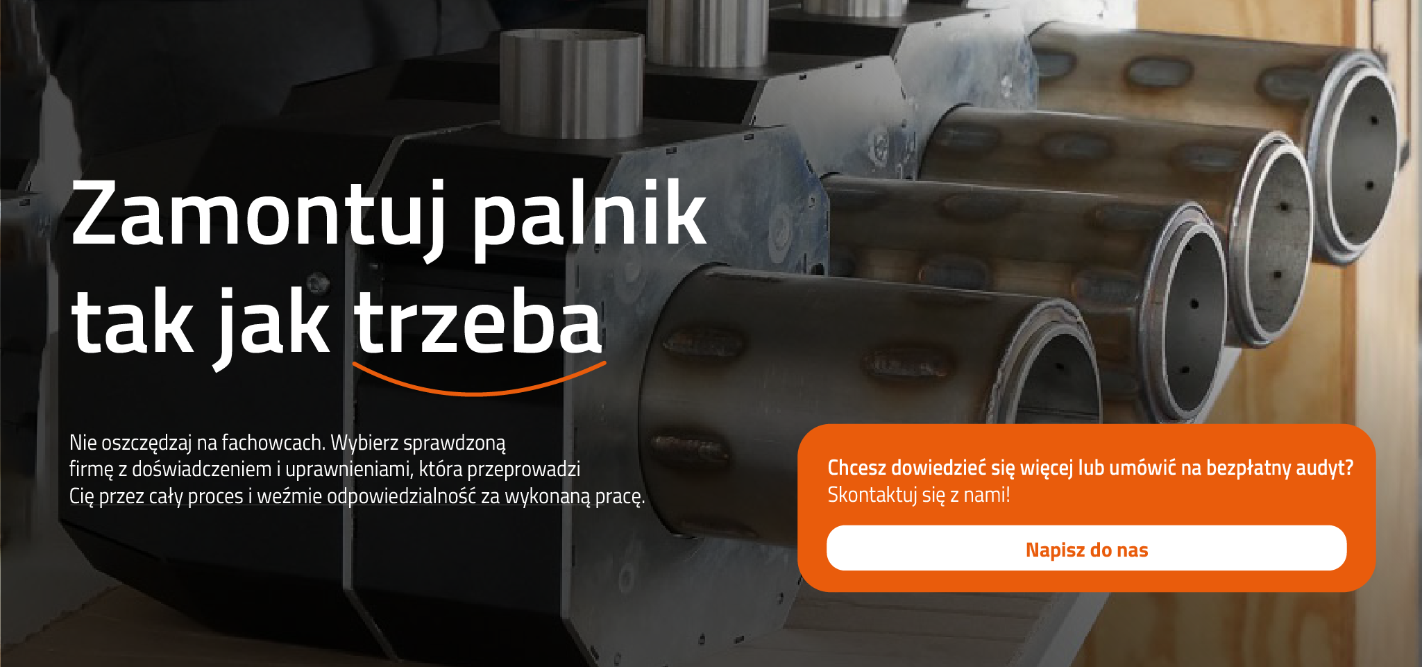 zamontuj palnik tak jak trzeba - grafika przenoszaca do kontaktu